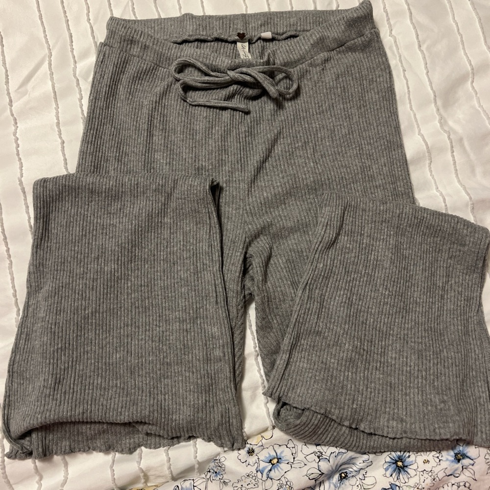 LA Hearts Ribbed Flare Pants